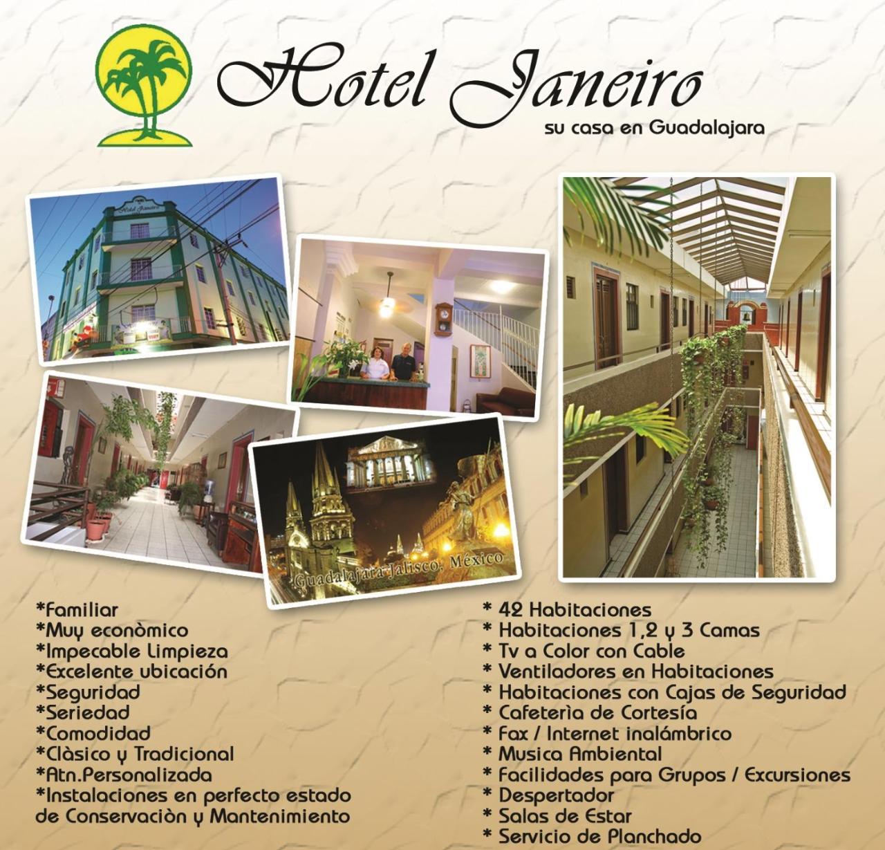 Hotel Janeiro Guadalajara Bagian luar foto